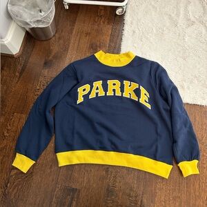Navy and Yellow Parke Sweatshirt